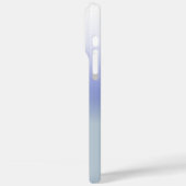 ブルーパステルグラデーションイニシャルモノグラム名前をカスタムする Case-Mate iPhoneケース (裏面 / 左)