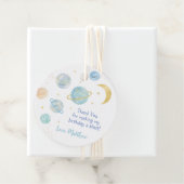 ブルーパステルツーザムーン宇宙誕生日 フェイバータグ (インサイチュ)