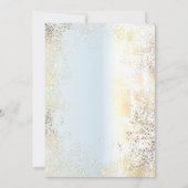 ブルーパステルドリームキャッチャー男の子の赤ちゃんシャワー 招待状 (裏面)