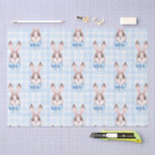 ブルーパステルバニーラビットギフト 薄葉紙 (クラフト)