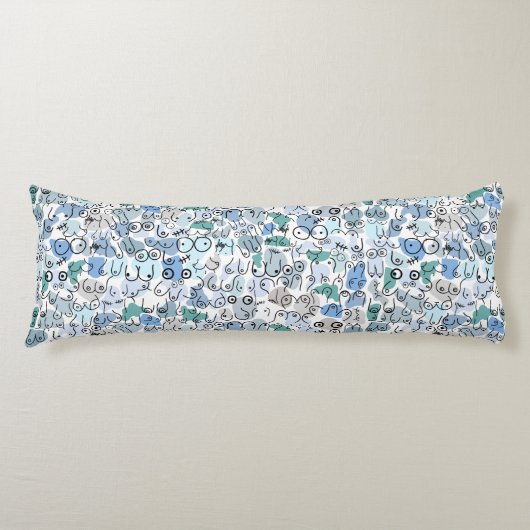 ブルーパステルブレスト ボディピロー (正面)