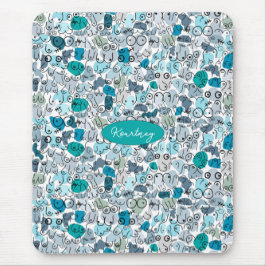 ブルーパステルブレスト マウスパッド