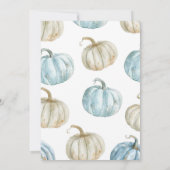 ブルーパステルボーイパンプキンビール&おむつ 招待状 (裏面)