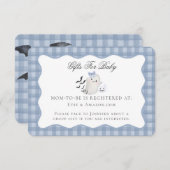 ブルーパステルリトルブー幽霊レジストリカードの挿入 エンクロージャーカード (正面/裏面)