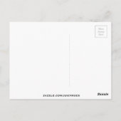 ブルーパステルレトロレインボー ポストカード (裏面)