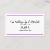 ブルーパステル水彩画の文字 名刺 (裏面)