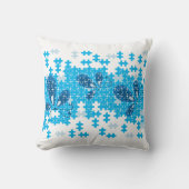 ブルーパズルバターフライ クッション (正面)