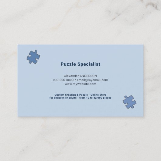 ブルーパズル 名刺 (裏面)