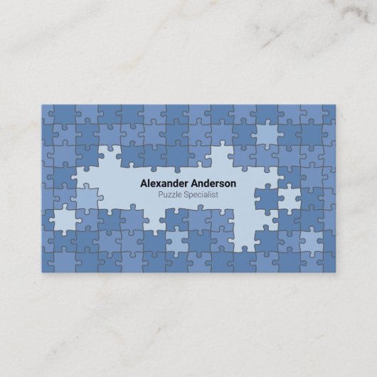 ブルーパズル 名刺 (正面)