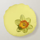 ブルーパターンダフォジルラウンドピローのシェード ラウンドクッション (裏面)