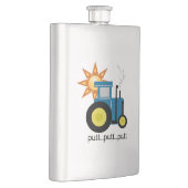 ブルーパットパットトラクター フラスク (右)