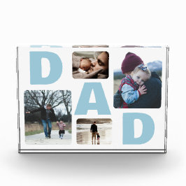ブルーパパの父の日ファミリーフォトコラージュ フォトブロック