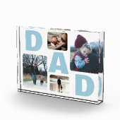 ブルーパパの父の日ファミリーフォトコラージュ フォトブロック (右)