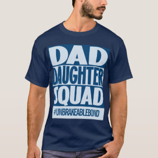 ブルーパパドータースクワッドパーソナルハッシュタグTシャツ Tシャツ