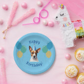 ブルーパピードッグ誕生日ポーティ ペーパープレート (パーティー)
