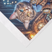 ブルーパブ遊に登場するスチームパンク猫のバンジョー – 薄葉紙 (詳細)