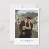 ブルーパペルインスパイアピカド結婚ズ セーブザデート (裏面)