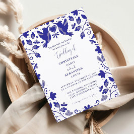 ブルーパペルインスパイアピカド結婚ズ 招待状