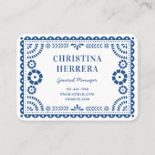 ブルーパペルカラフルピカドケータリングイベントスタイリスト 名刺 (裏面)