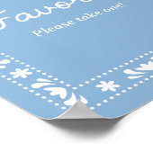 ブルーパペルピカドの好意サイン ポスター (角)