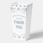 ブルーパペルピカドサンキュー男の赤ちゃんシャワー フェイバーボックス (正面)