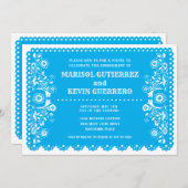 ブルーパペルピカドシンコデマヨ婚約パーティ 招待状 (正面/裏面)