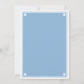 ブルーパペルピカドブライダルシャワー招待 招待状 (裏面)