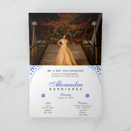 ブルーパペル王室のピカドミリカンスアニョス 招待状