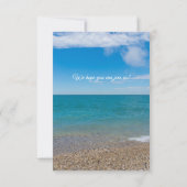 ブルーパラダイスアットミシガン日付を保存 セーブザデート (裏面)