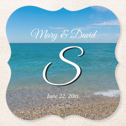 ブルーパラダイス結婚ズ紙コースター ペーパーコースター (正面)