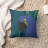 ブルーパロット装飾用クッション クッション (ブランケット)