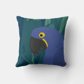 ブルーパロット装飾用クッション クッション (裏面)