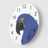 ブルーパロット ラージ壁時計 (傾斜)