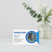 ブルーパワモダンー洗浄圧力洗浄 名刺 (スタンド正面)