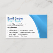 ブルーパワーモダンウォッシュハウスクリーニング 名刺 (裏面)