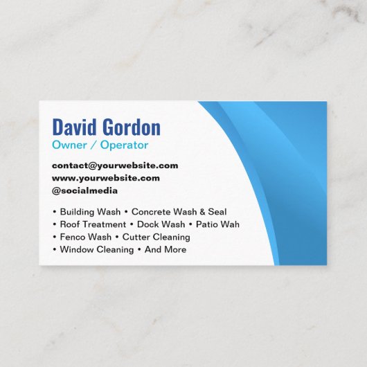 ブルーパワーモダンウォッシュハウスクリーニング 名刺 (裏面)