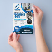 ブルーパワー洗浄圧力洗浄ハウス洗浄 チラシ (ハンドル)