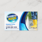 ブルーパワー洗浄圧力洗浄洗浄 名刺 (正面)