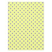 ブルーパンシーオンイエロー – テーブルクロス (正面)