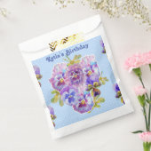 ブルーパンシースポットフラワーズパーティーフローラ優先バッグ フェイバーバッグ (封をした状態)