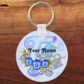 ブルーパンシービューティシャン キーホルダー (正面)