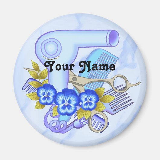 ブルーパンシービューティシャン マグネット (正面)