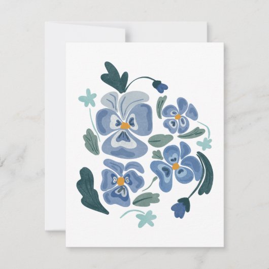 ブルーパンシーフラワーエステティックパンジー (正面)