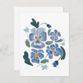 ブルーパンシーフラワーエステティックパンジー (正面/裏面)