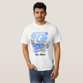 ブルーパンジーの美容師 Tシャツ (正面フル)