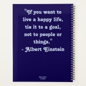 ブルーパンジーフローラフラワーフラワーパンジーティール(緑がかった色) プランナー手帳 (裏面)