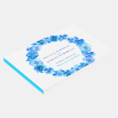 ブルーパンジーリースウォーター結婚カラーのゲストブック ゲストブック (コーナー)