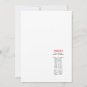 ブルーパンダベビーシャワーゲームサイズ招待状 招待状 (裏面)