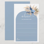 ブルーパンパスグラスアドバイスのためのママはカードになる (正面/裏面)