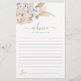 ブルーパンパスグラスアドバイスのためのママはカードになる